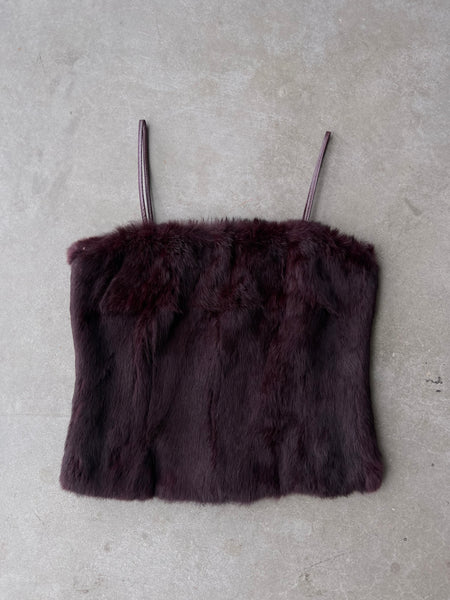 Plum Fur Top