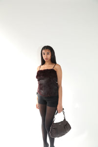 Plum Fur Top