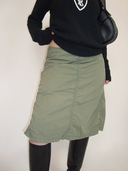 Green Cargo Skirt