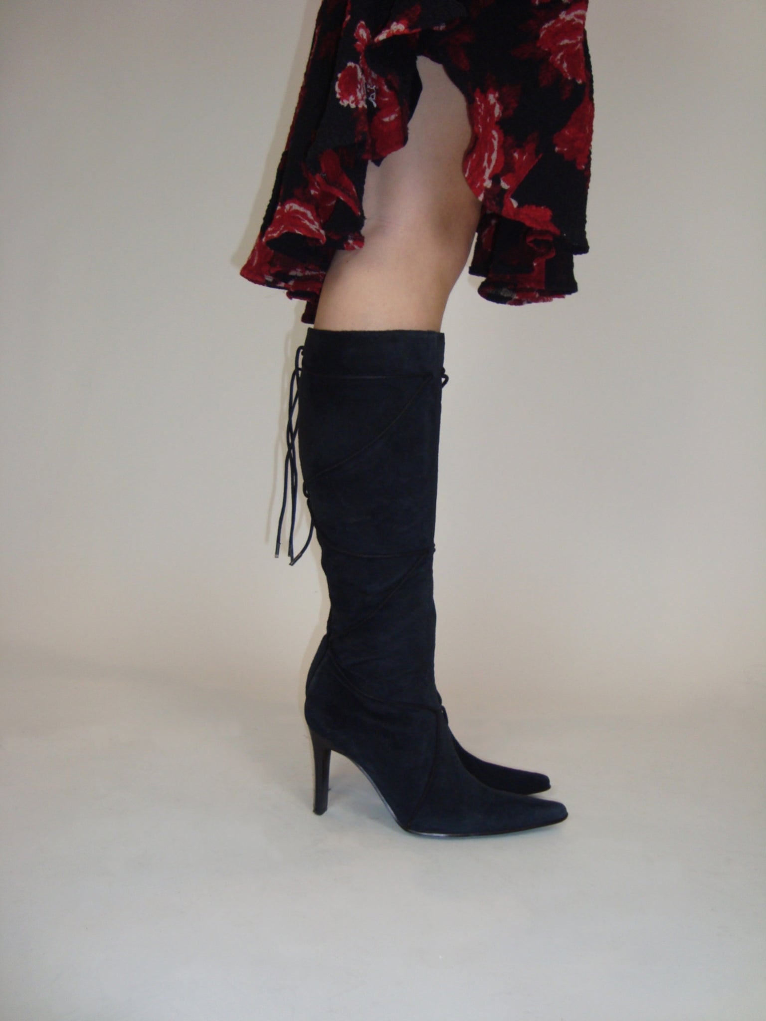 Suede Lace Up Boots